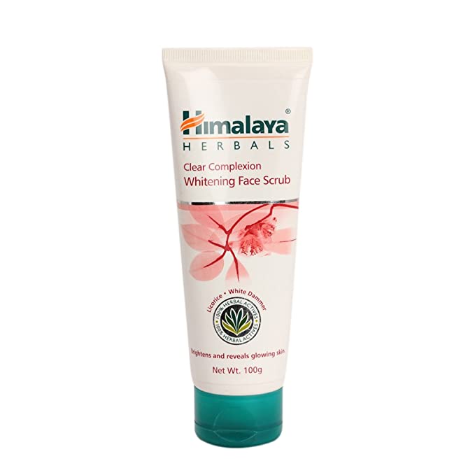 Himalaya clear complexion whitening face scrub